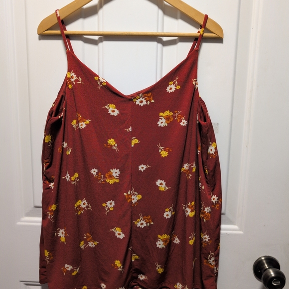 Rust Floral Camisole by [Brand] - Picture 4 of 6